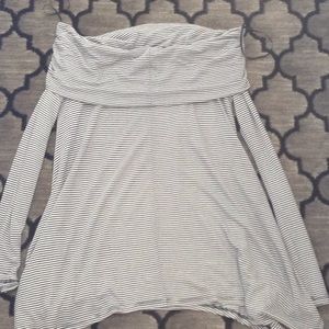 Cute off the shoulder stripped top